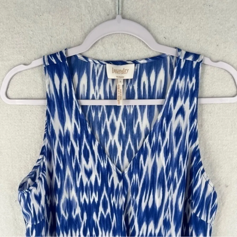 Laundry by‎ Shelli Segal Womens Size S Printed Sleeveless Faux Wrap Blouse - Image 4