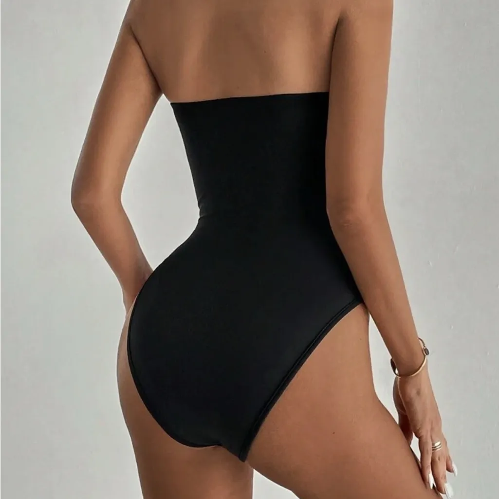 NWT Black Strapless Bodysuit Size XL Tall - Image 2