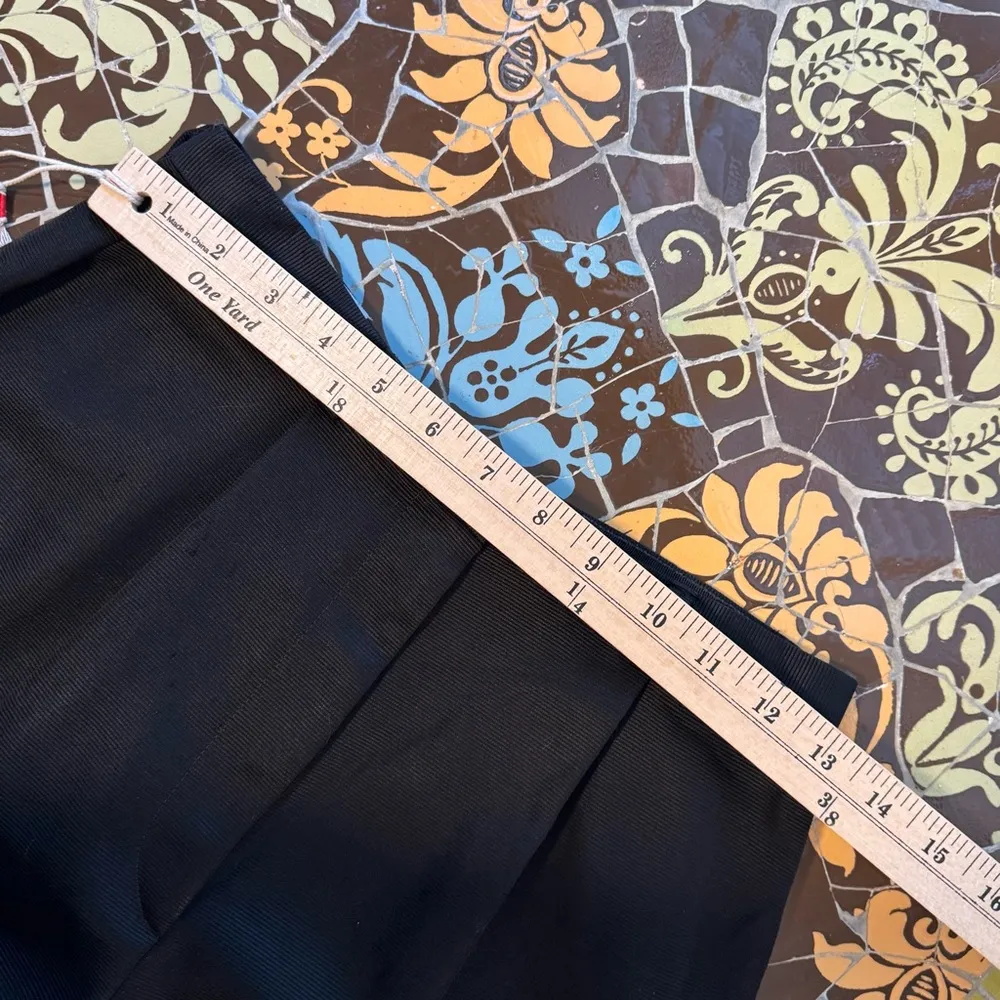 GIORGIO ARMANI BLACK RIBBED PANTS SZ: 40EU/6 US - Image 6