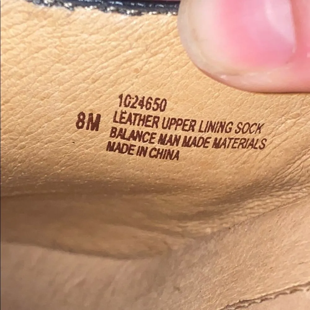 Sofft Pleated Leather Suede Slip On Heels 8M Black Size 8 - Image 9