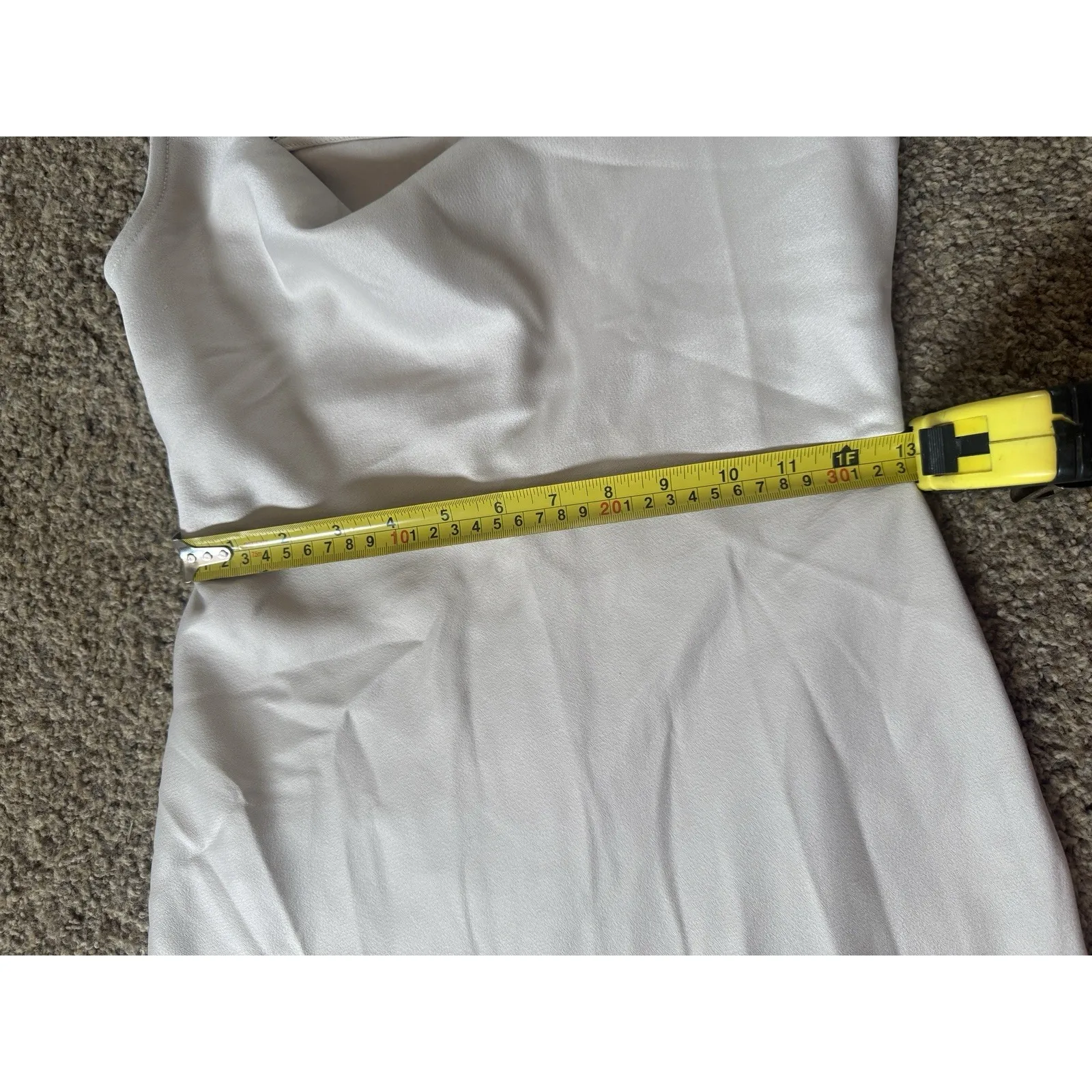 BHLDN Cali Satin Midi dress champagne Anthropologie size‎ 4 - Image 8