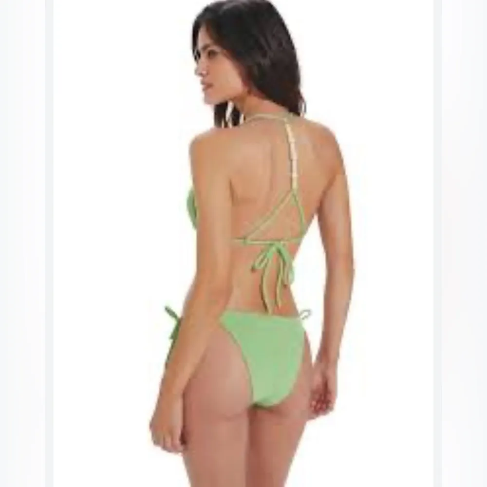 NWT VIX beaded bikini set Green Size L - Image 3