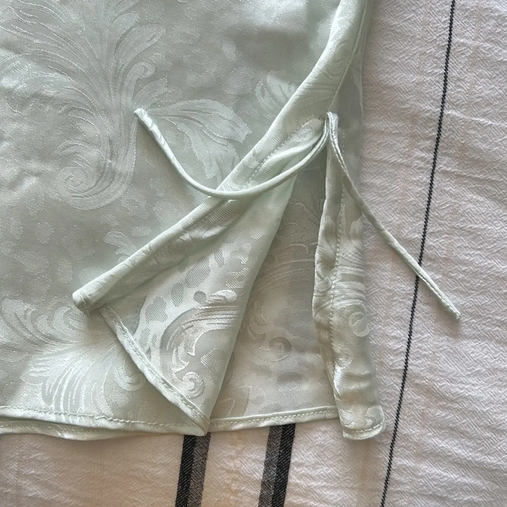 Oscar de la renta • pink label satin floral slip lingerie sleep dress - Image 10