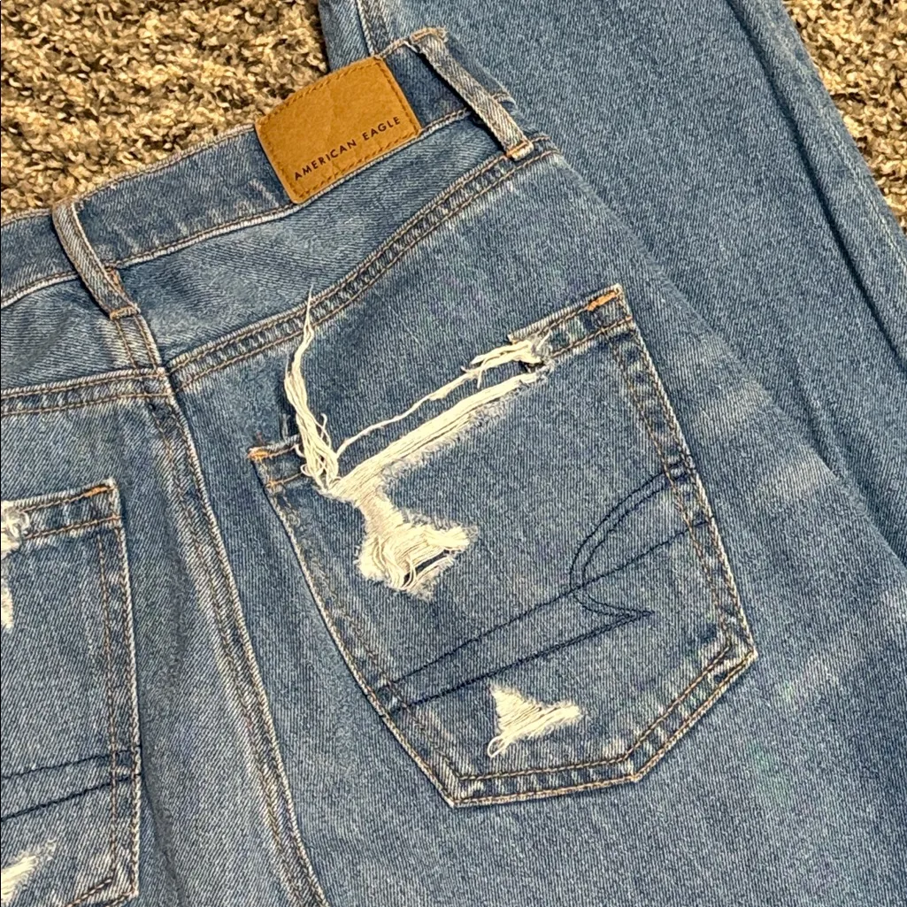 American Eagle Outfitters Distressed Straight Leg Jeans - Image 9