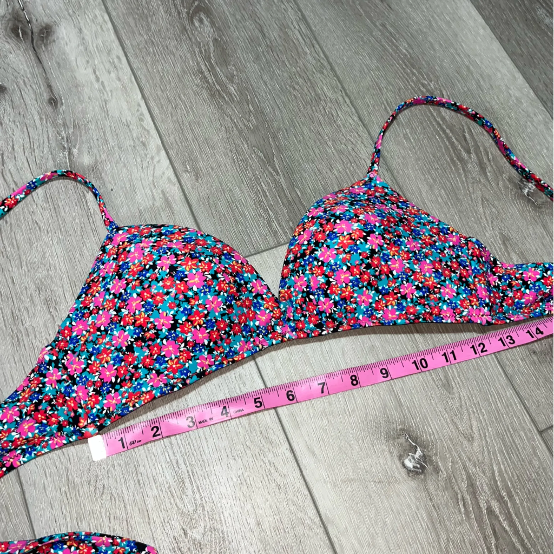 Raisins Sunshine Gypsy Newport floral bikini top M - Image 6