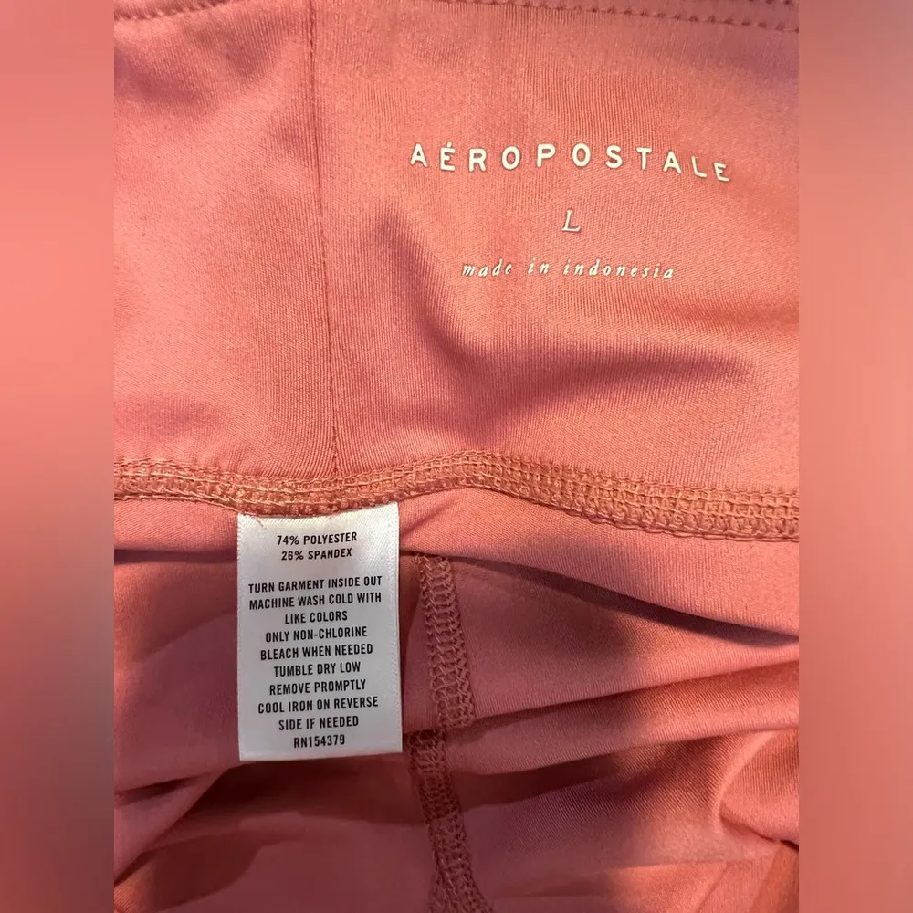 Aeropostale woman’s size large pink leggings - Image 4