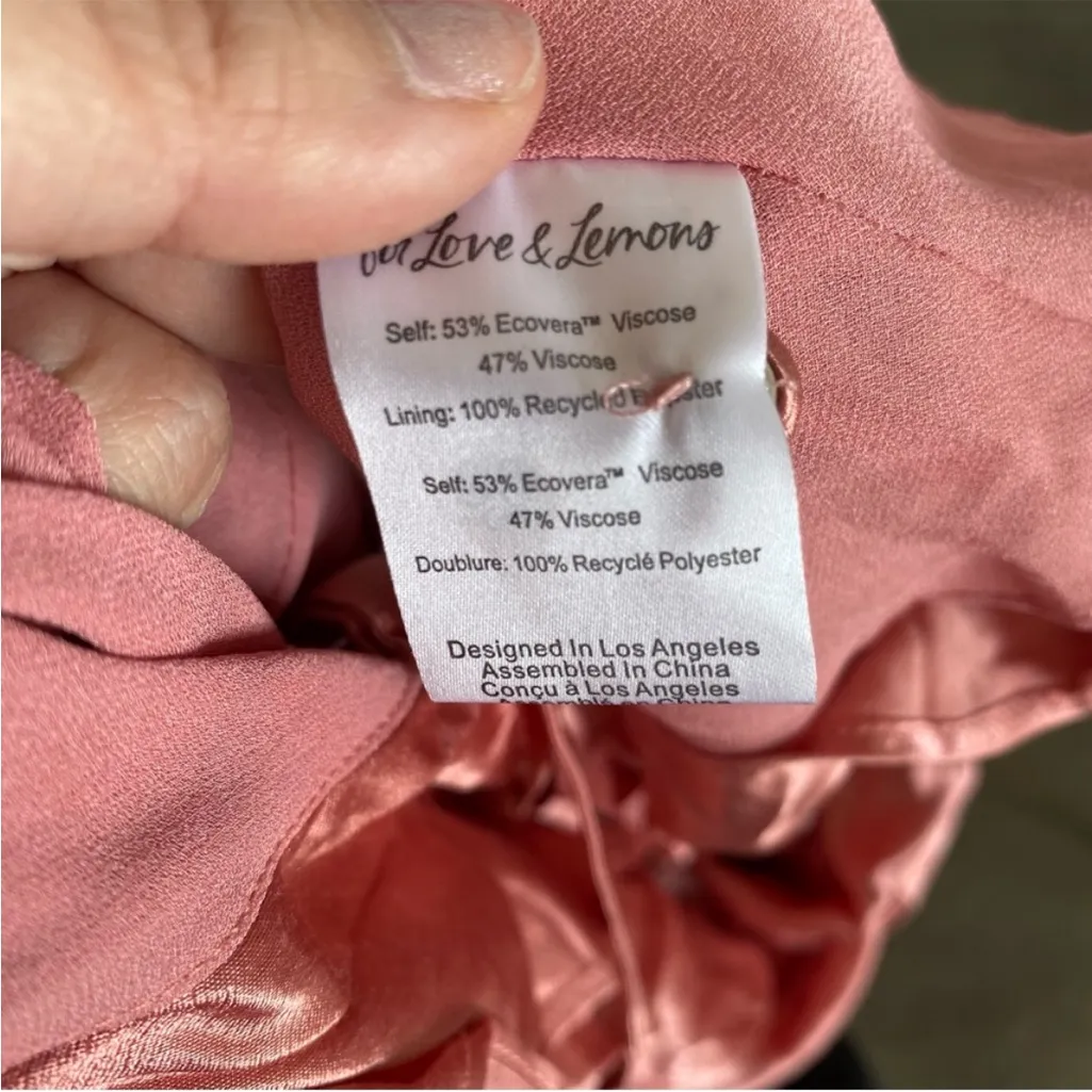 NWT FOR LOVE & LEMONS Jewel Maxi Dress In Mauve size S - Image 14