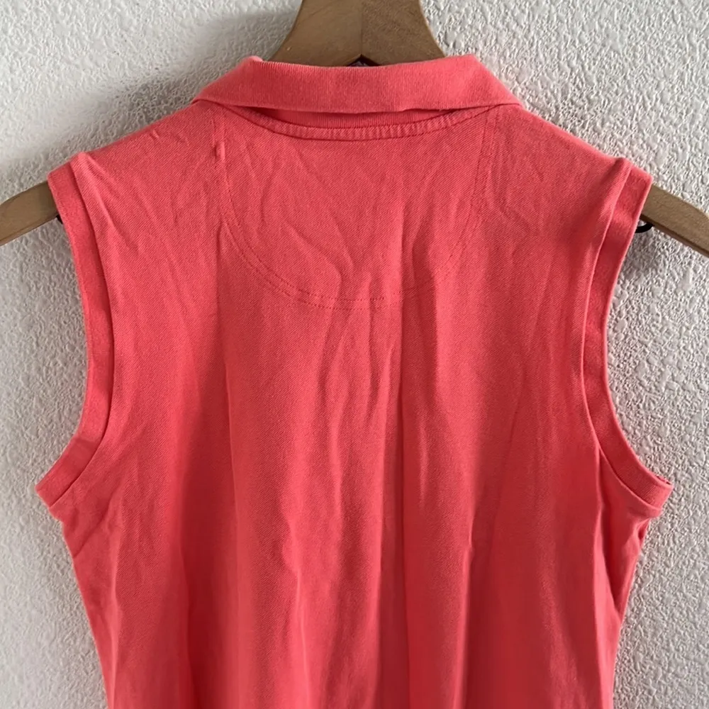 Tommy Bahama Preppy Collared Travel Mom Athleisure Dress Coral Small - Image 6