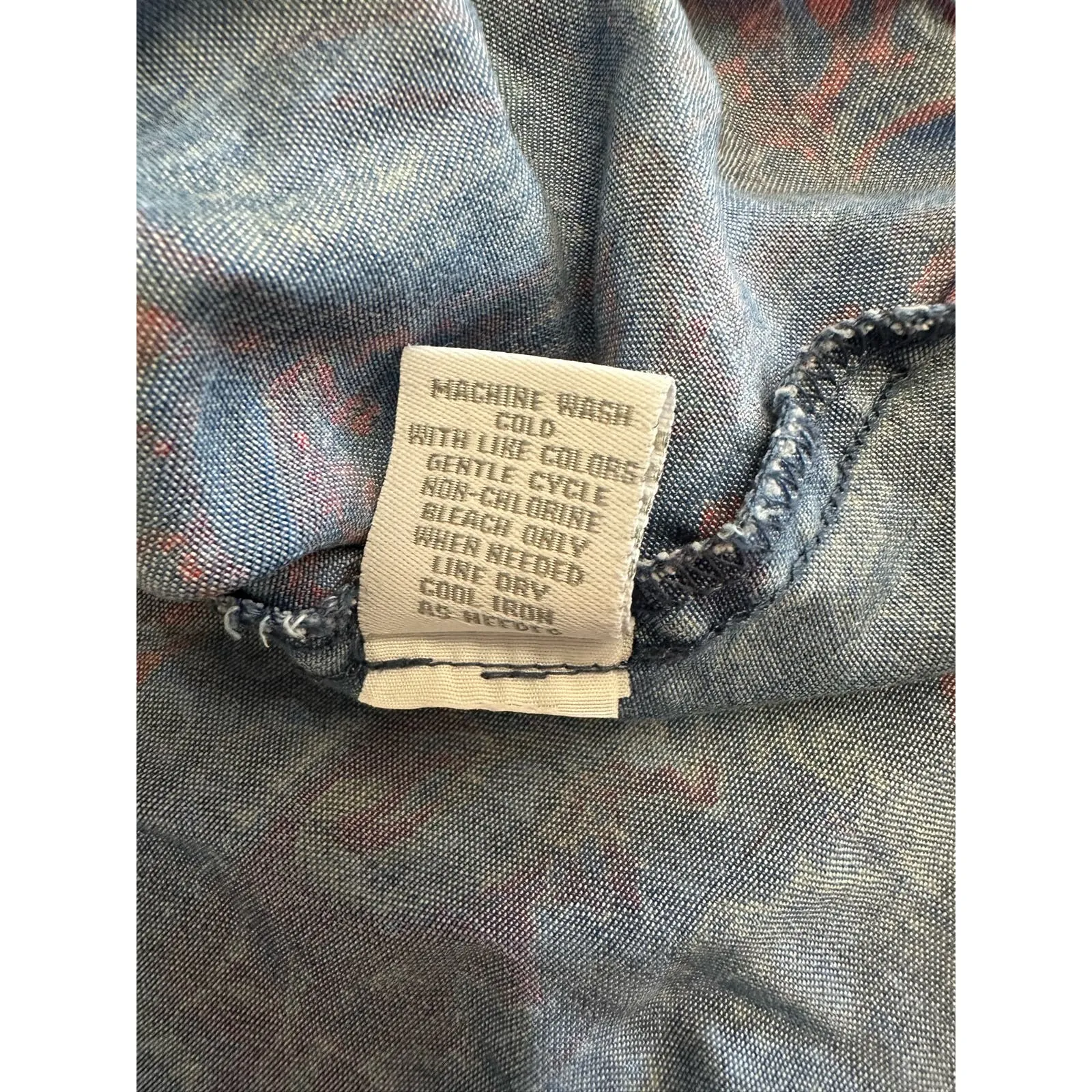 Intro Paisley‎ Floral Byo front Top Size M Blue Size M - Image 10