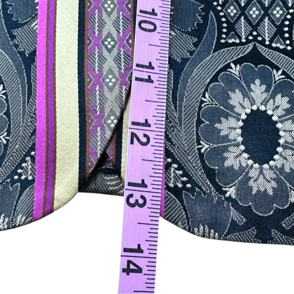 Robert Graham Silk Paisley Blazer Size S Black - Image 7