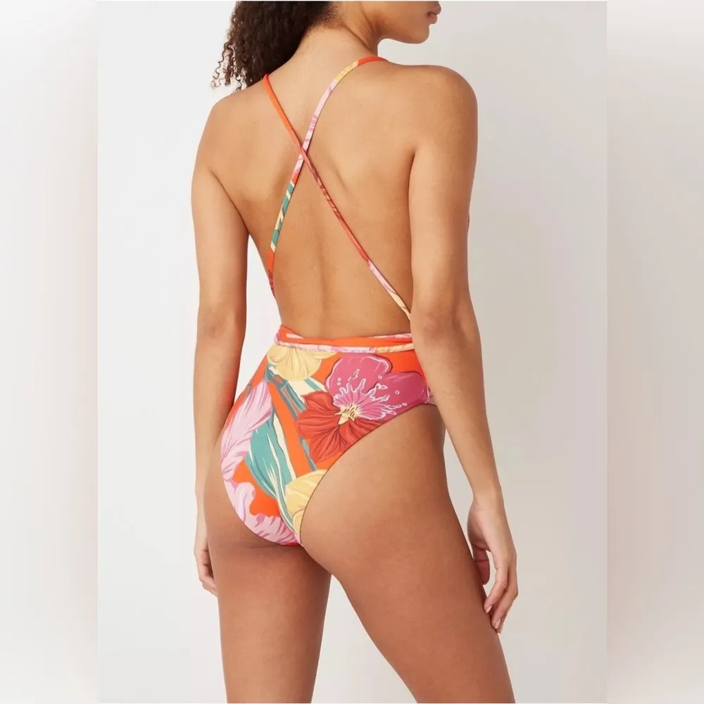 Maaji  Camellia Reversible One-Piece Swimsuit, Size Large, $169 - Image 9
