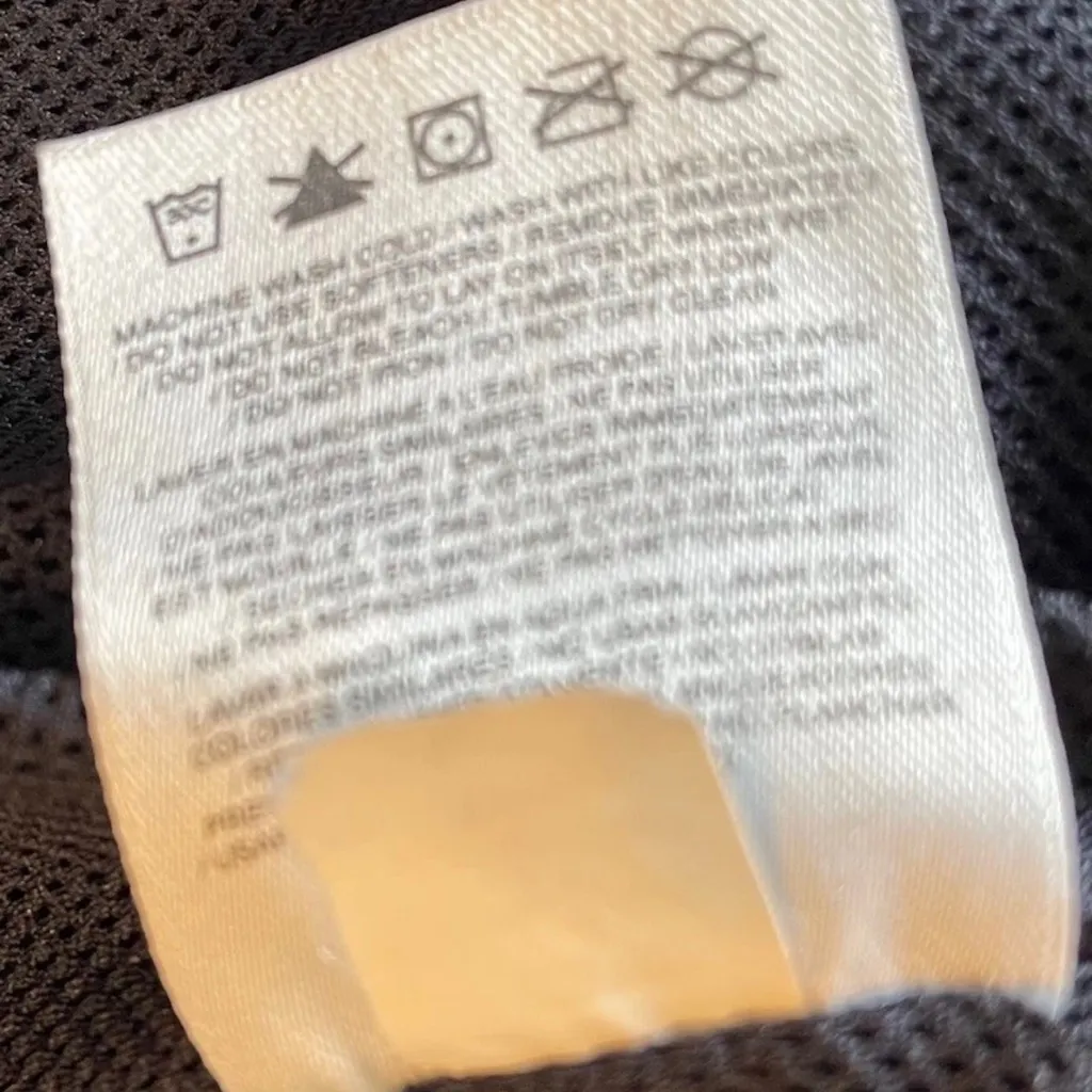 Nike The Athletic Dept Jacket L Womens Black White Swoosh Logo Track Windbreaker - Image 5