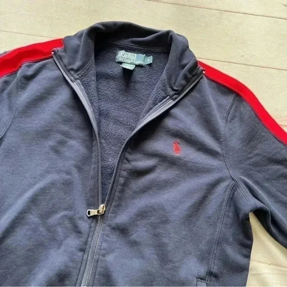 Ralph Lauren Polo  Womens Navy Red Track Jogger Mock Neck Long Sleeve Jac… - Image 3