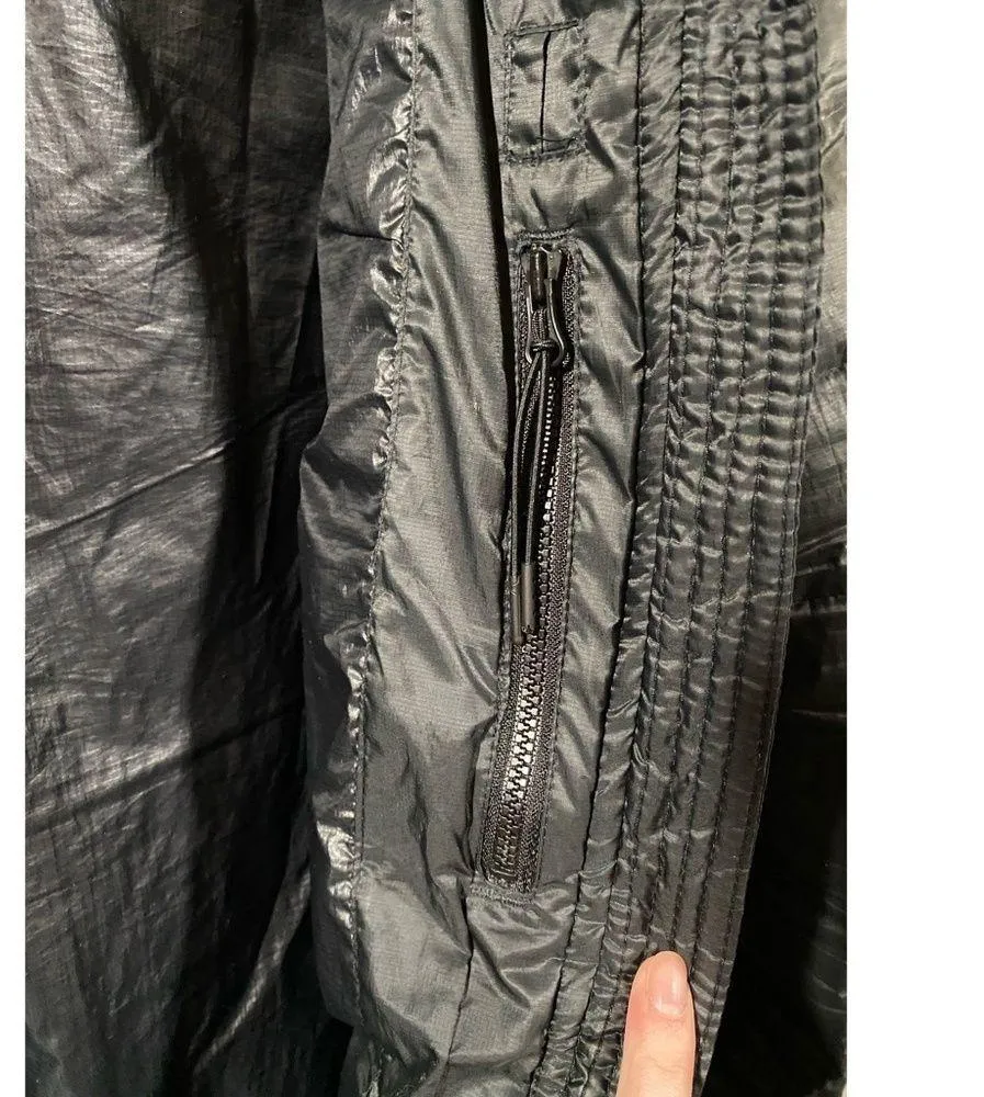 Nike Cascade Hooded Tech Down Puffer Black Quilted Coat Women's Medium - Image 7