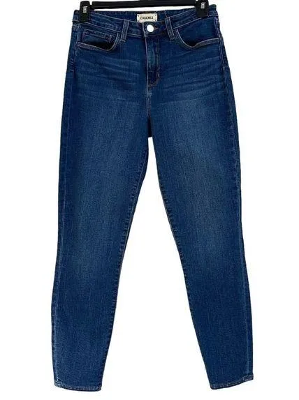 L’Agence SZ 26 Margot Skinny Jeans High-Rise Stretch Pockets Laguna Wash Blue - Image 1