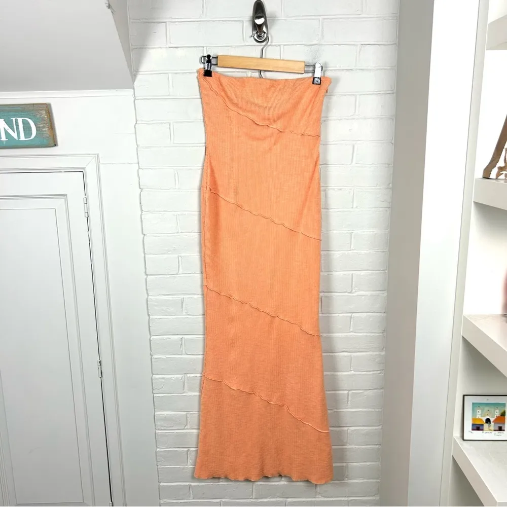 Princess Polly Oscar Midi Dress in Orange Size 8 - Image 2