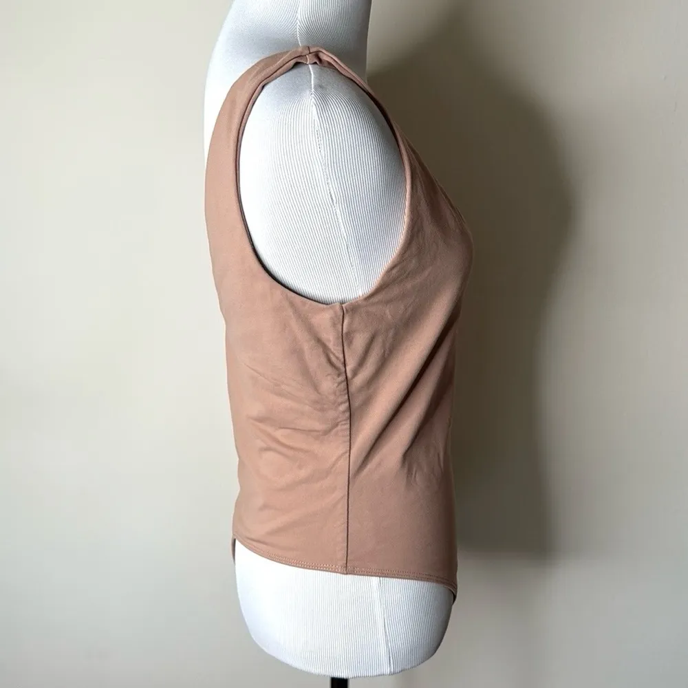 Babaton Aritzia Taupe V-Neck Seamless Bodysuit - Image 5