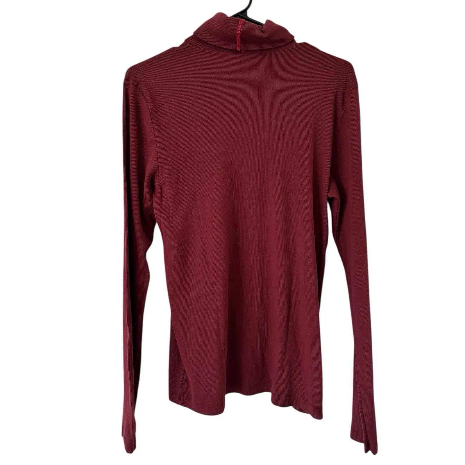NWOT American Giant Women’s Luxe Rib Turtleneck Zinfandel Size XL Purple - Image 5