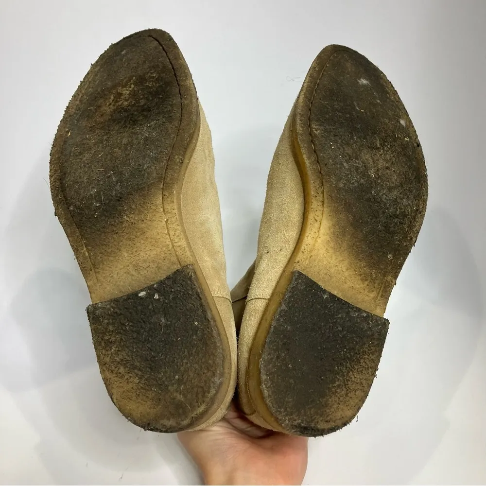 Common Projects tan cream suede leather Chelsea boot women size 41 luxury trendy - Image 7