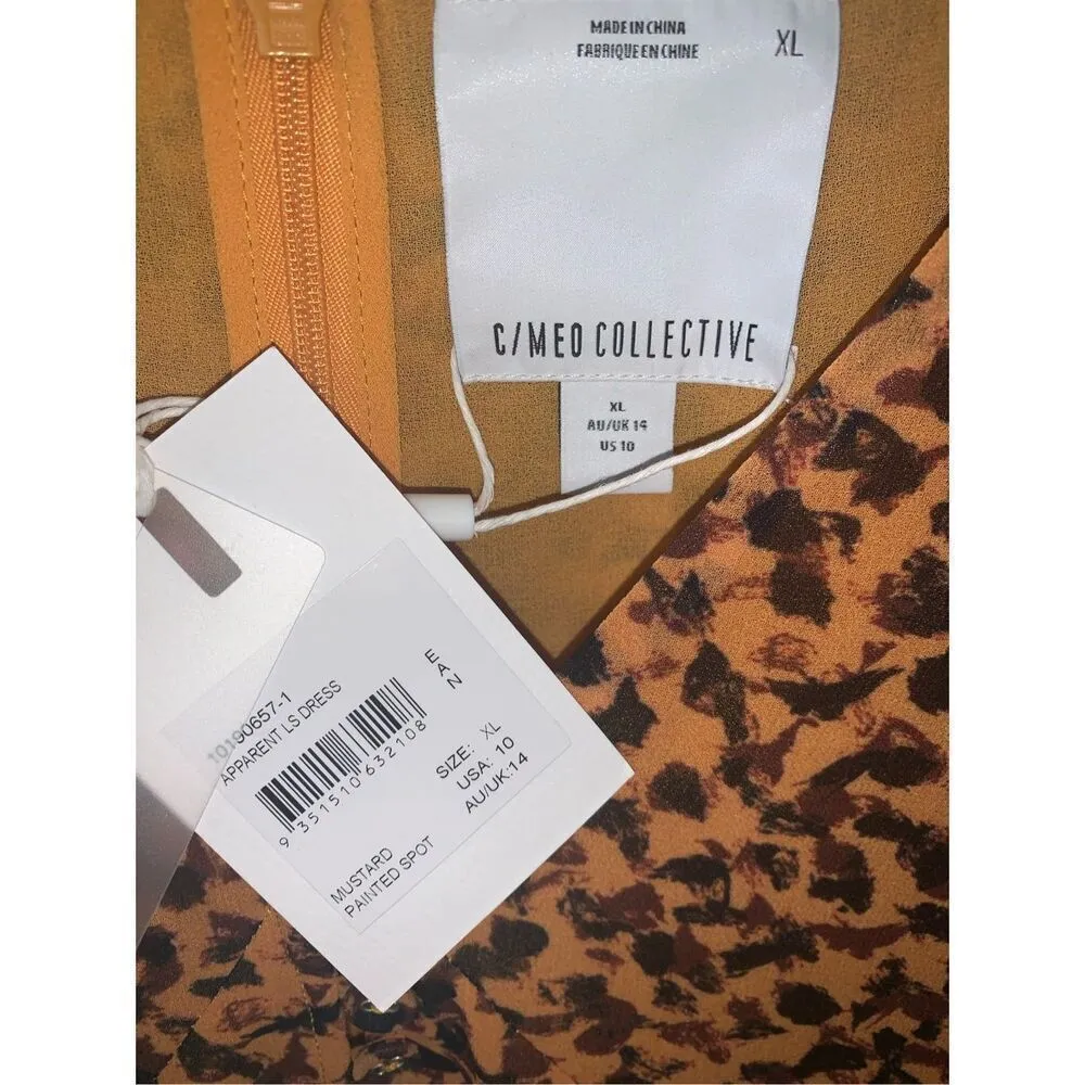 C/Meo Collective Apparent Long Sleeve Dress With An All Over Abstract Animal Pri - Image 9