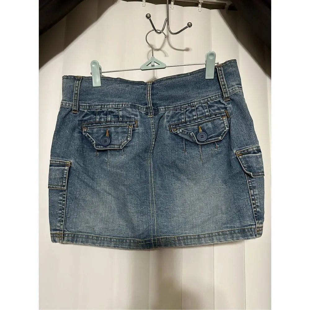 No Boundaries cargo style denim skirt - Image 6