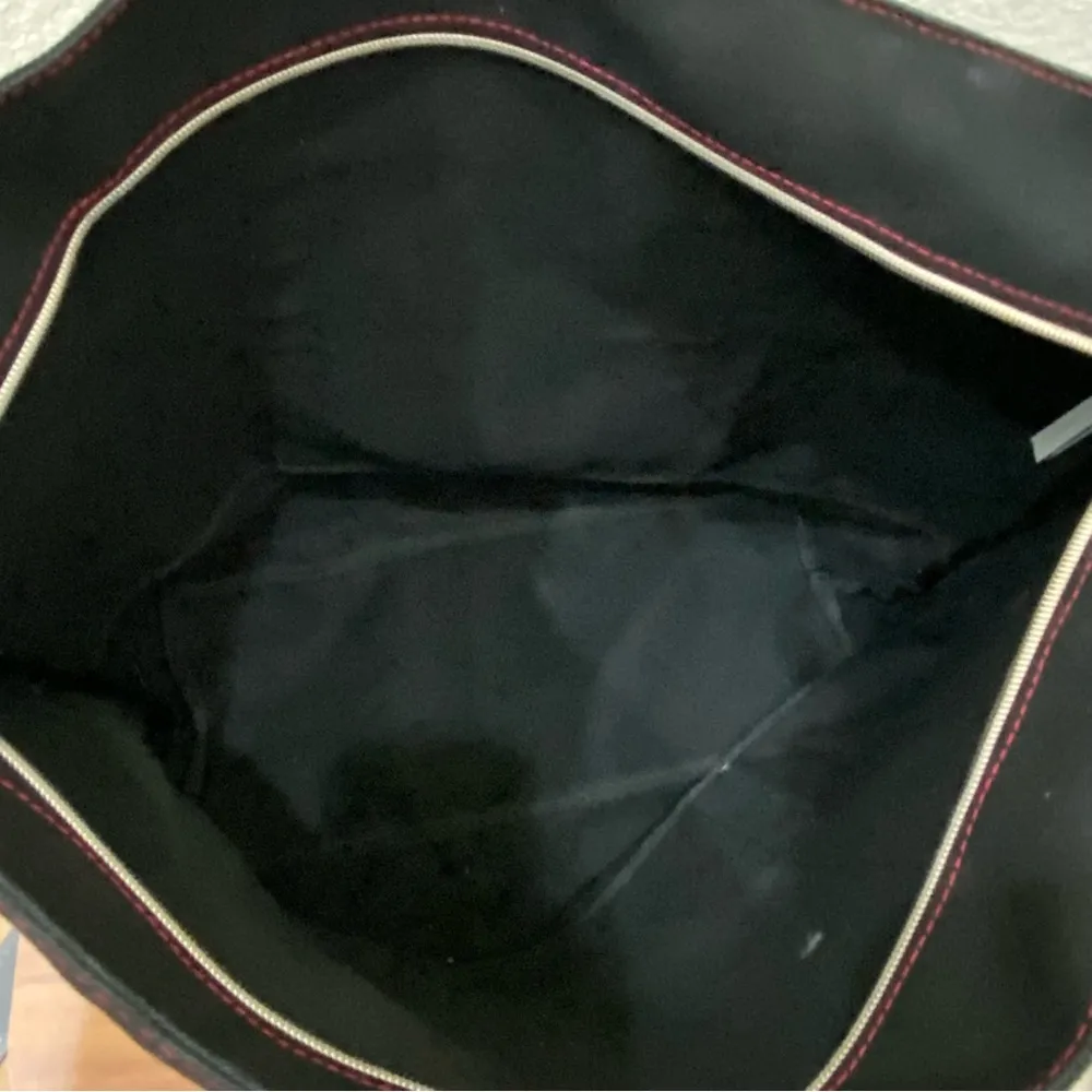 VICTORIA’S SECRET Black Canvas Contrast Logo Strap Tote Bag - Image 13