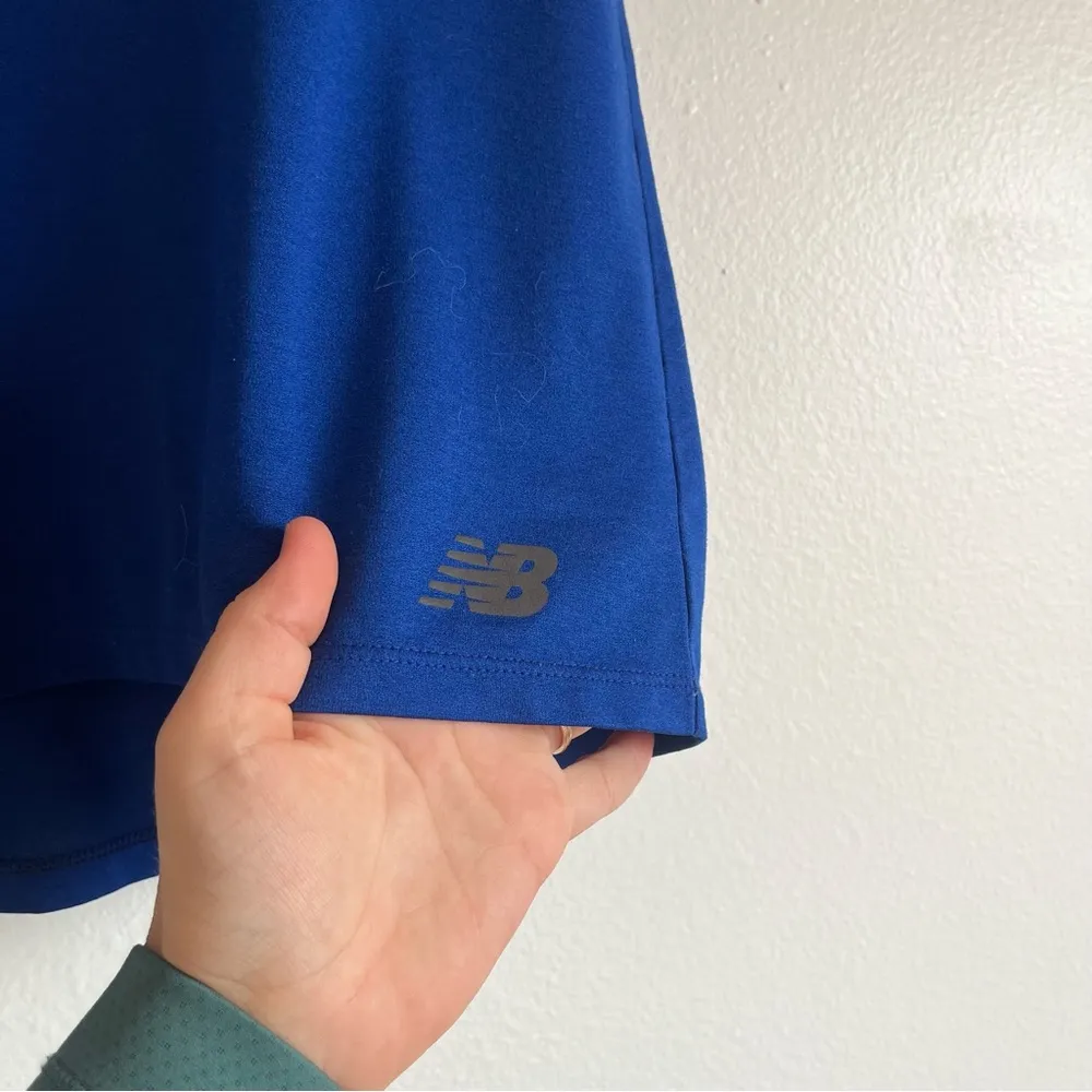 Women’s New Balance Royal Blue V Neck Dri Fit T Shirt Size Small - Image 4