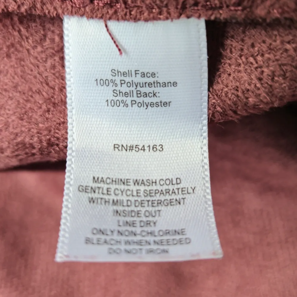 Marc New York Faux Leather Burgundy Pants Size 16 - Image 7