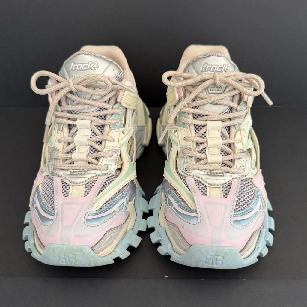 Balenciaga Track 2 Sneakers Multicolor Trainers Size 8 - Image 2