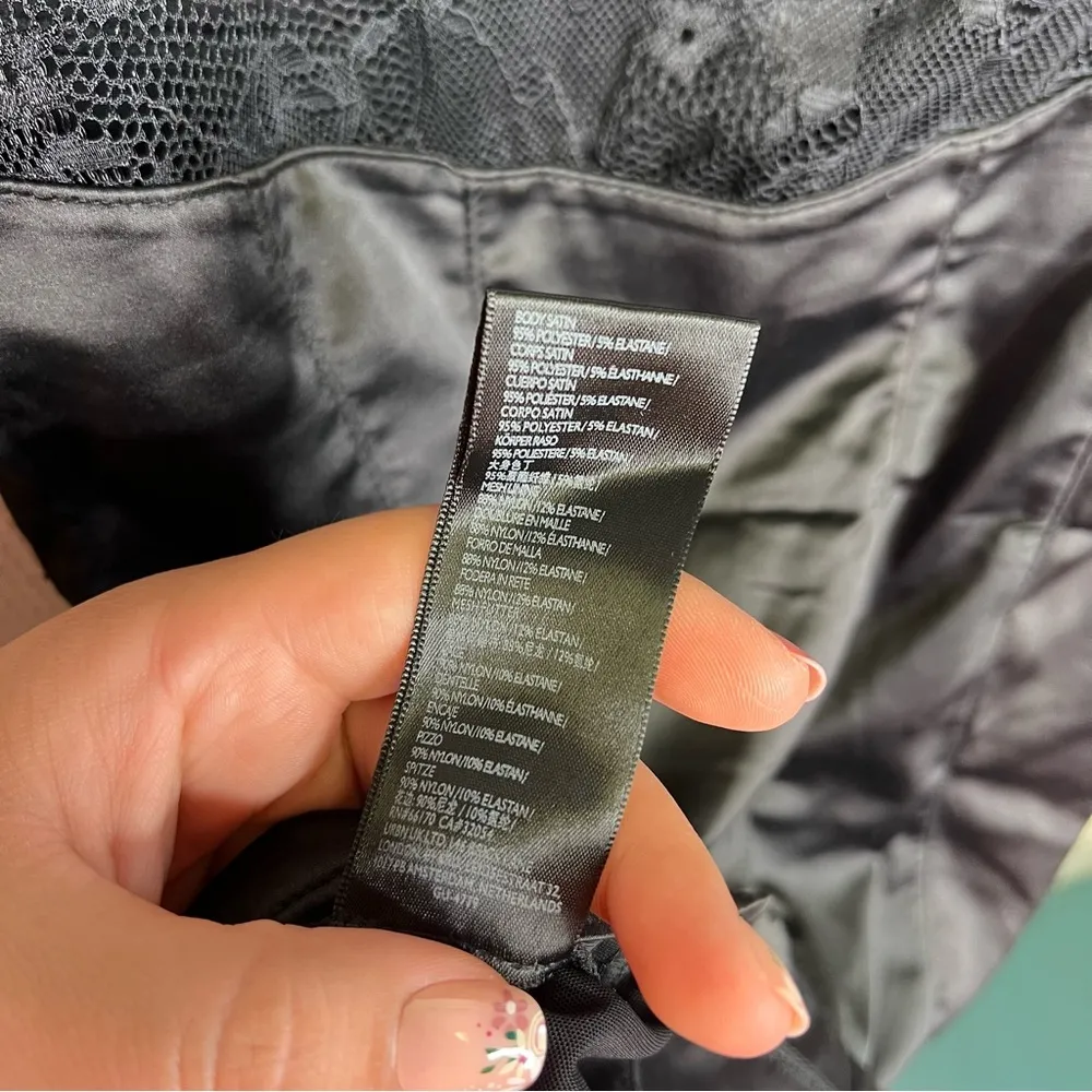 Urban Outfitters | Black Silky Short Sexy Dress‎ Lingerie Medium - Image 7