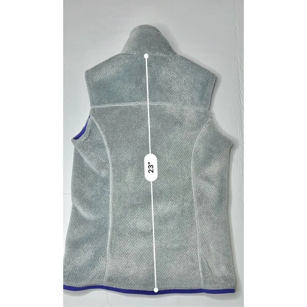 Patagonia Deep Pile Textured Fleece Sleeveless Pocket Ws Re-Tool Vest sz XS NICE - Image 8
