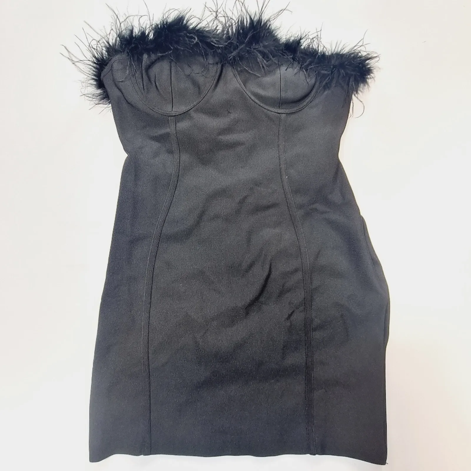 Superdown Ramona Bustier Dress in Black XL - Image 3