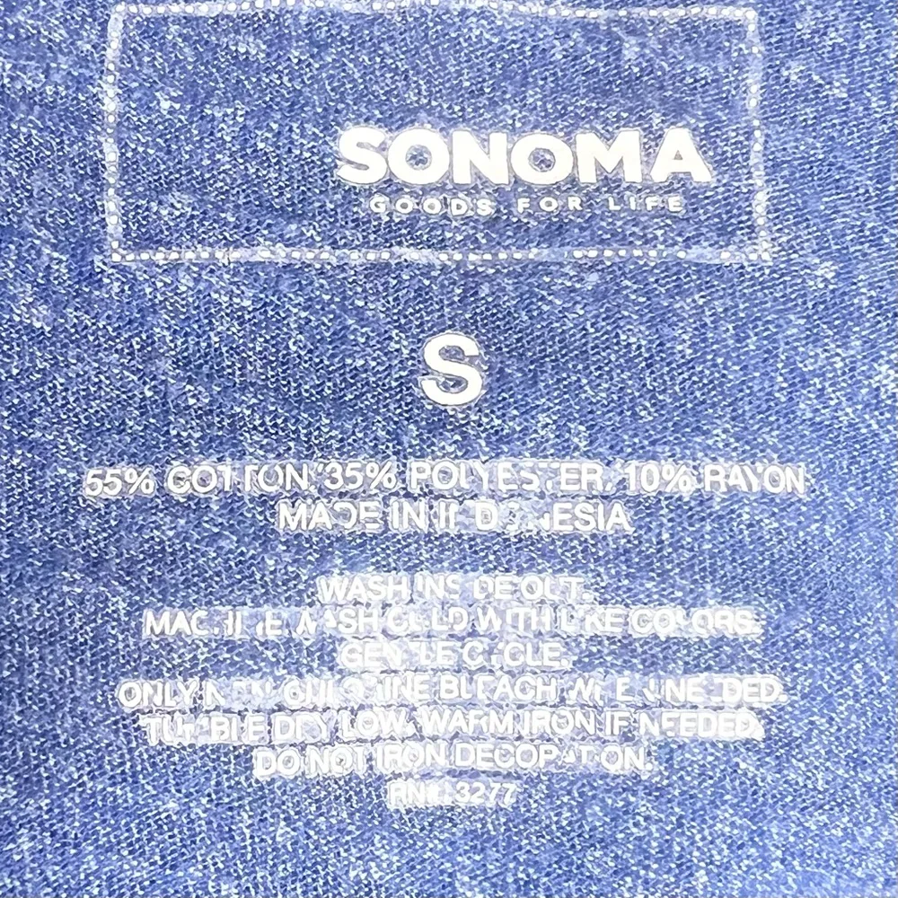 Blue & Silver California Graphic V Neck T-Shirt Size Small - Image 7