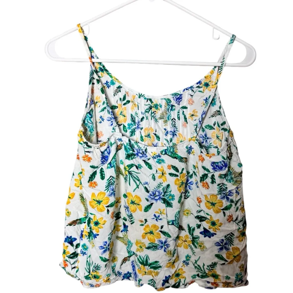 Old Navy Floral Print Top Thin Strap Flowy Blouse  Sz M - Image 4