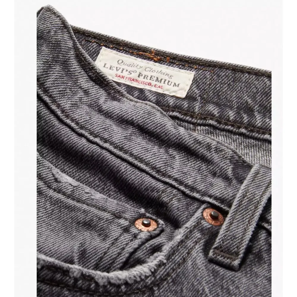 Levi's Women's 30x32 Premium 501 Original Fit Women's Jeans Swan Island Black - Image 3