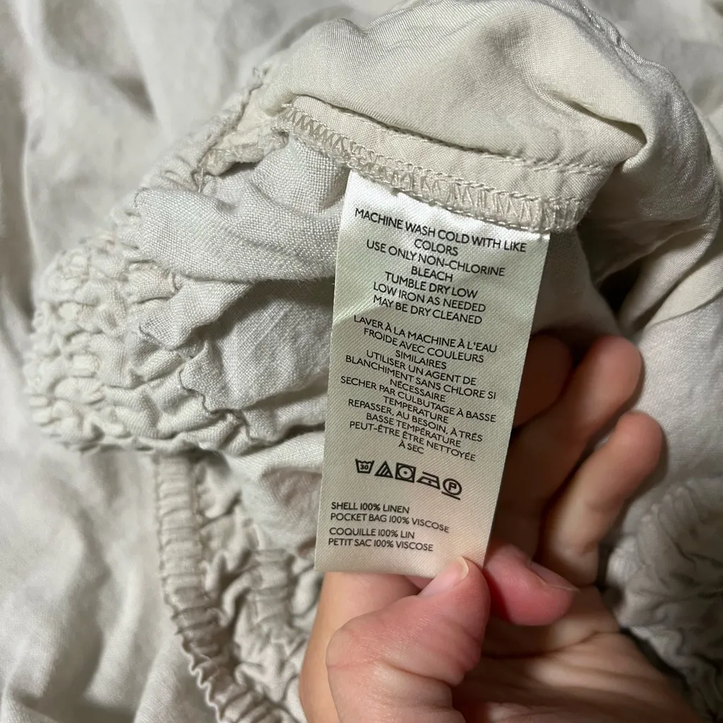 Anthropologie Somerset Wide Leg Linen Pants- Size XS - Image 10