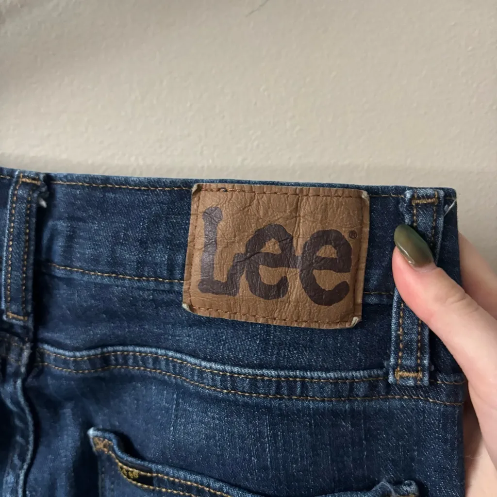 Lee Dark Wash Flare Jeans - Image 6