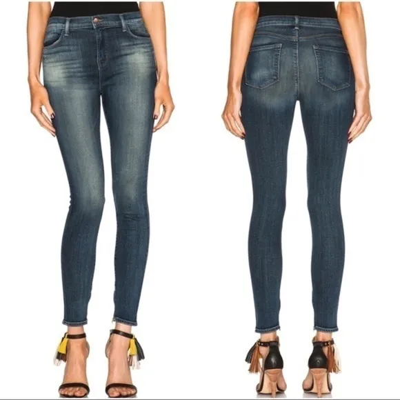 J Brand Cropped Zip High Rise Skinny Jeans in Spirited Wash Size 29 - Image 2