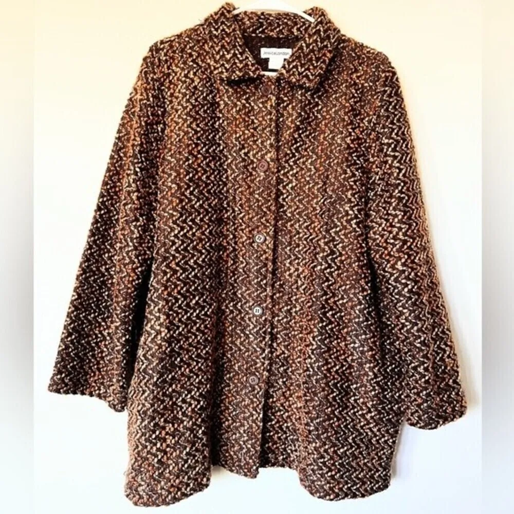 Women's JESSICA LONDON Cardigan Sweater / Overcoat. Size 1x. - Image 2