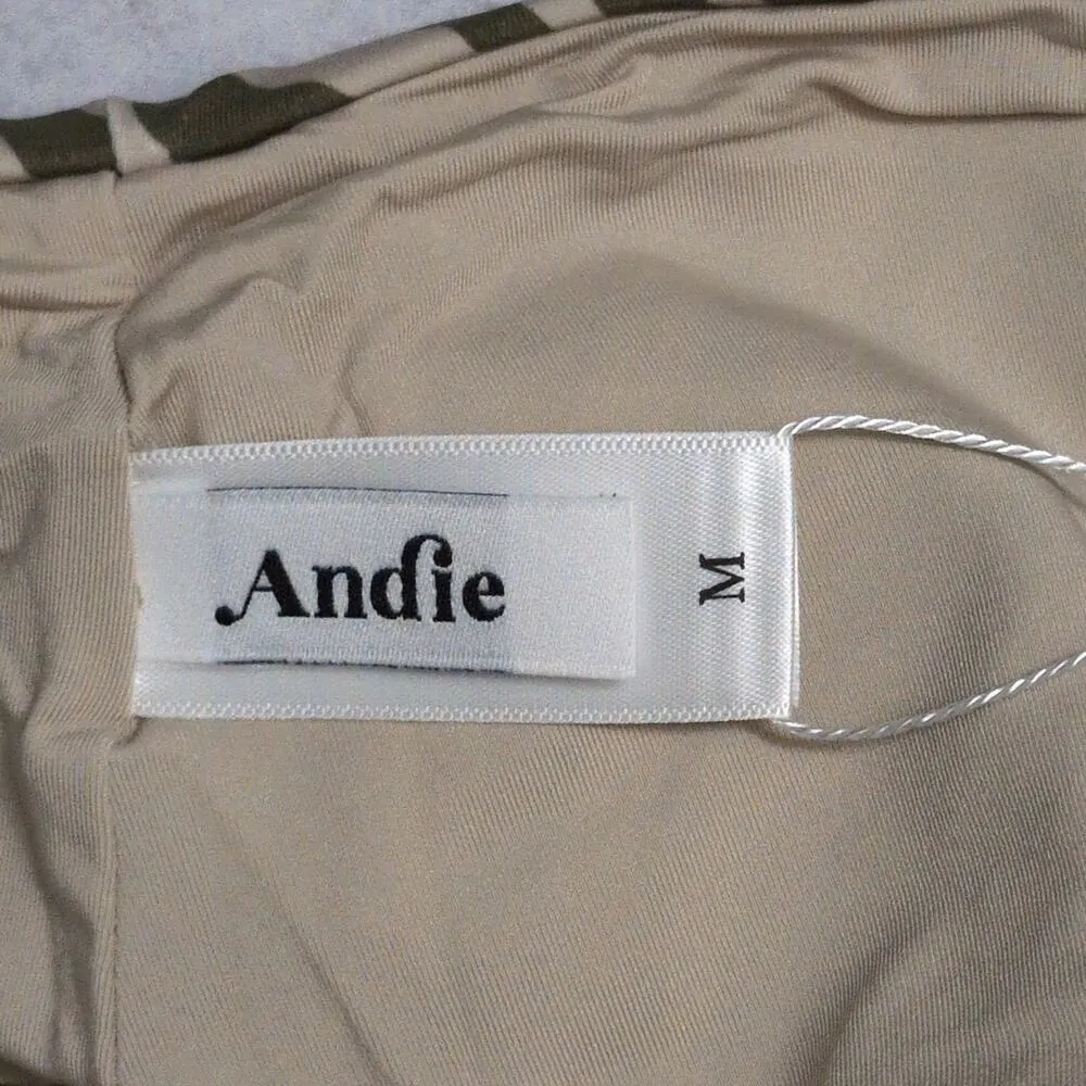 Andie The Hipster Bottom Bias Stripe Olive Animal Print Zebra Size M New - Image 7