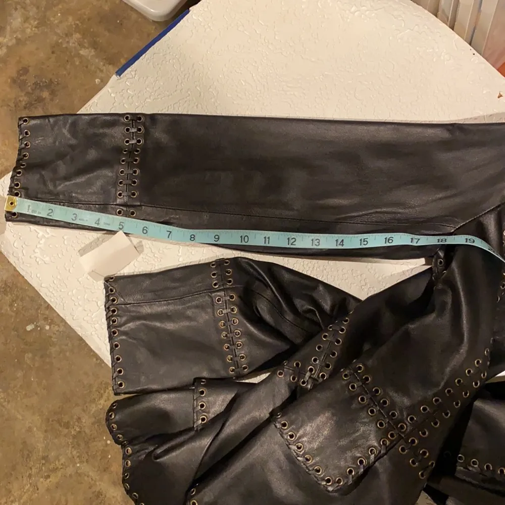 Black Leather Blazer Zelda Whipstitched NWT 6 - Image 16