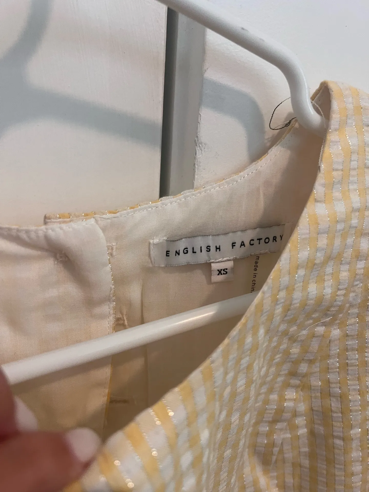 English Factory yellow puff sleeve mini dress - Image 6