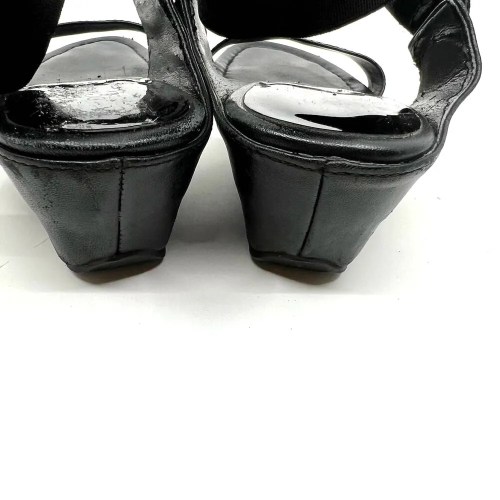 Donald Pliner Ankle Strap Black Leather Sandal 8.5 US - Image 6