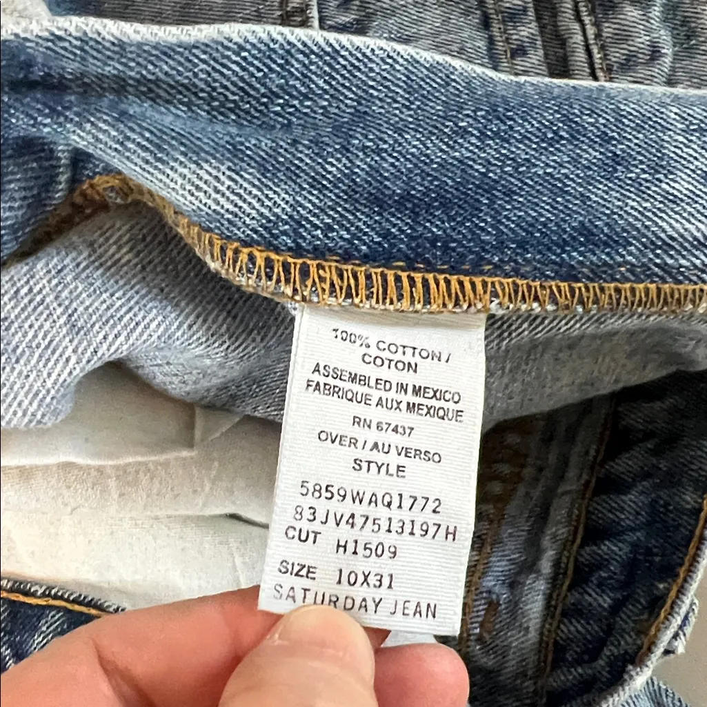 Polo Jeans Saturday Jean Light Wash Size 10 - Image 6