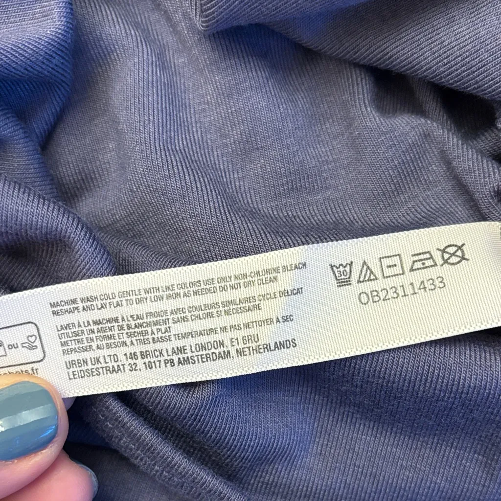 NEW Set! Free People free-est GOOD FEELS Tube Top + Maxi Skirt Navy Blue LARGE - Image 12