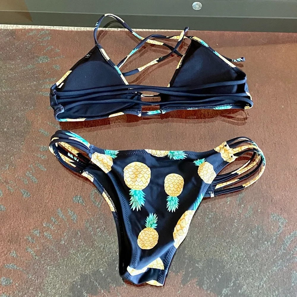 Pineapple Bikini Black - Image 2