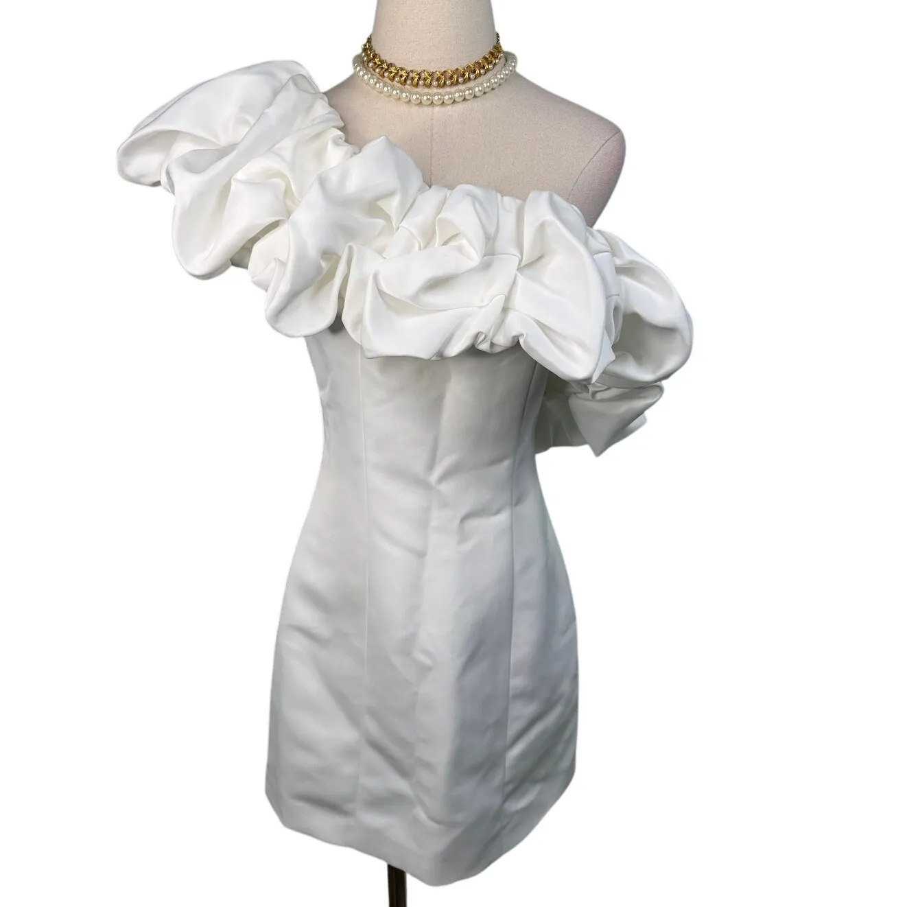 Elliatt Amelie Mini Party Dress wedding bride bridal white size XS - Image 7