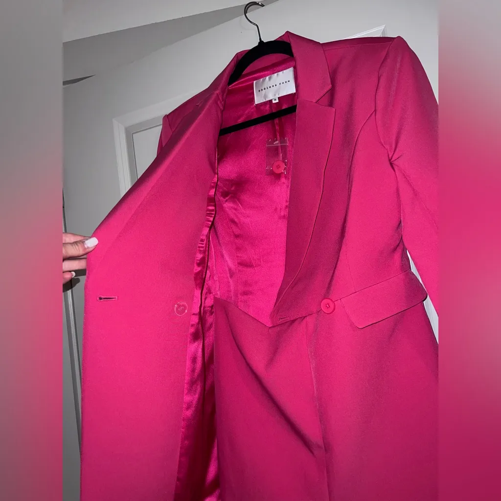 Pink blazer romper - Image 3