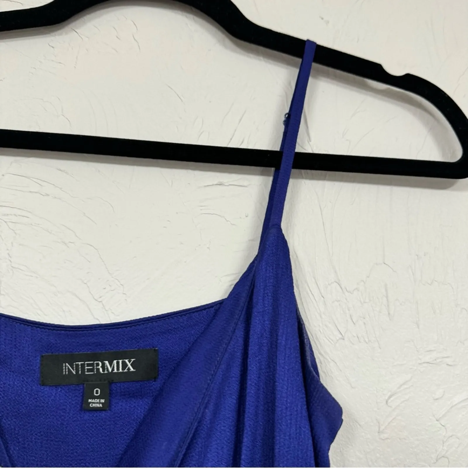 Intermix Blue Sharon Ruffled Mini Dress Womens 0 Romantic Formal Party Baddie - Image 7