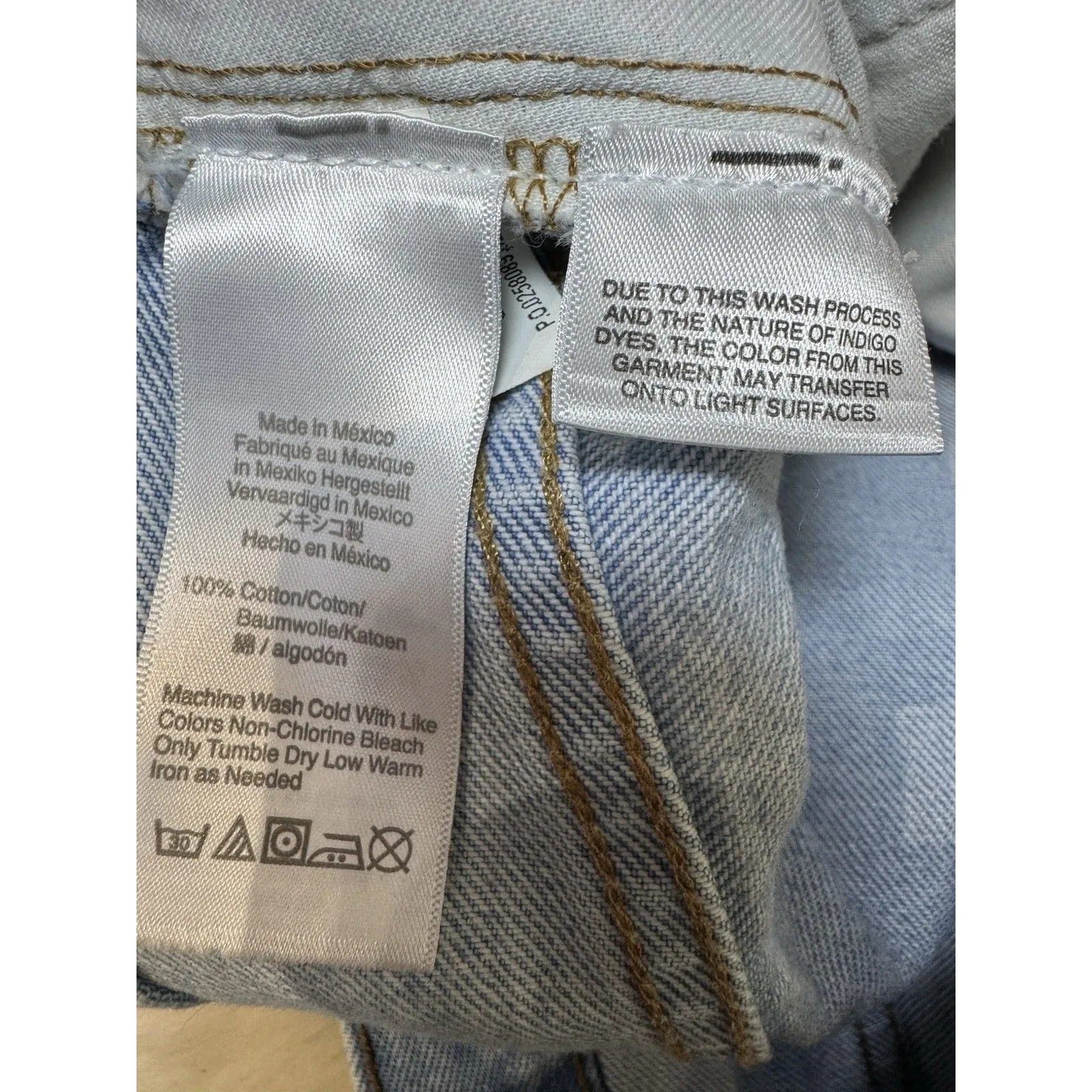 Madewell Denim Shorts Womens SIZE 33 Blue Cut Off High Waist Relaxed Fit Faded - Image 7